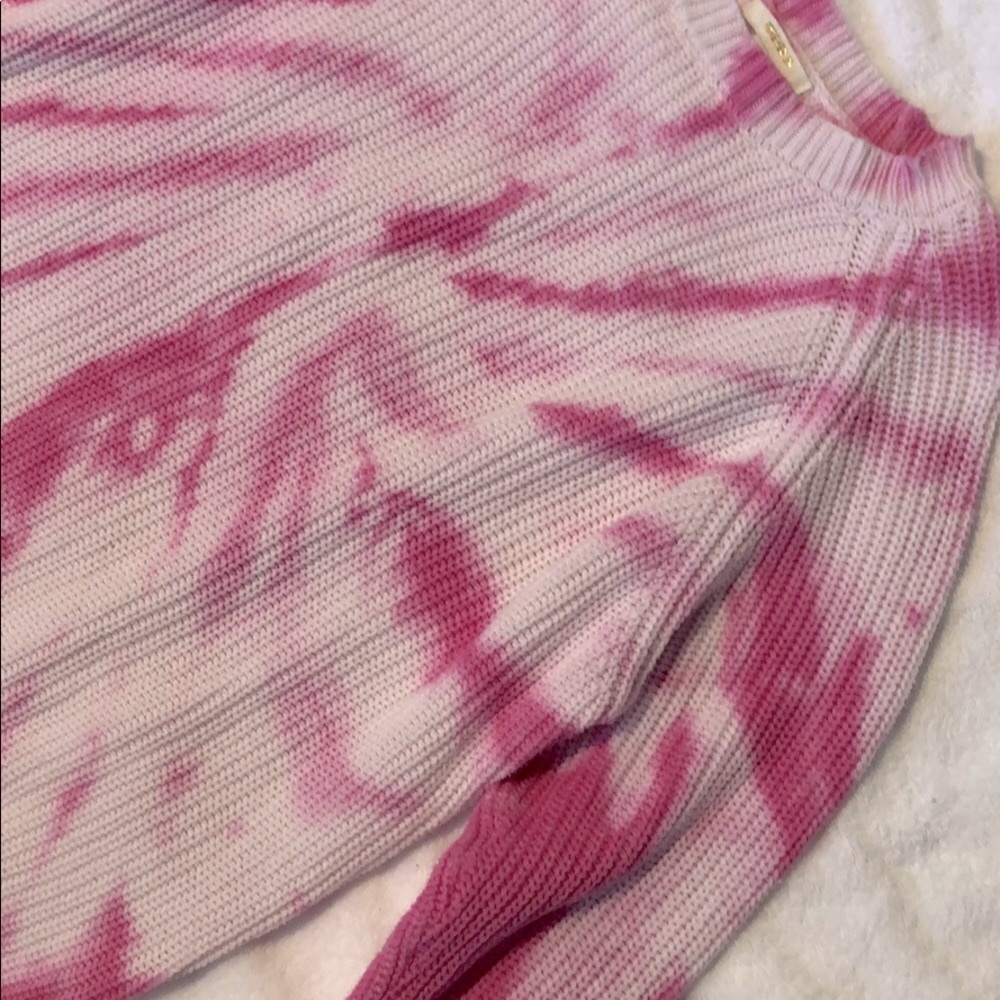 Pink Tie Dye Sweater Size Small - Picture 6 of 10